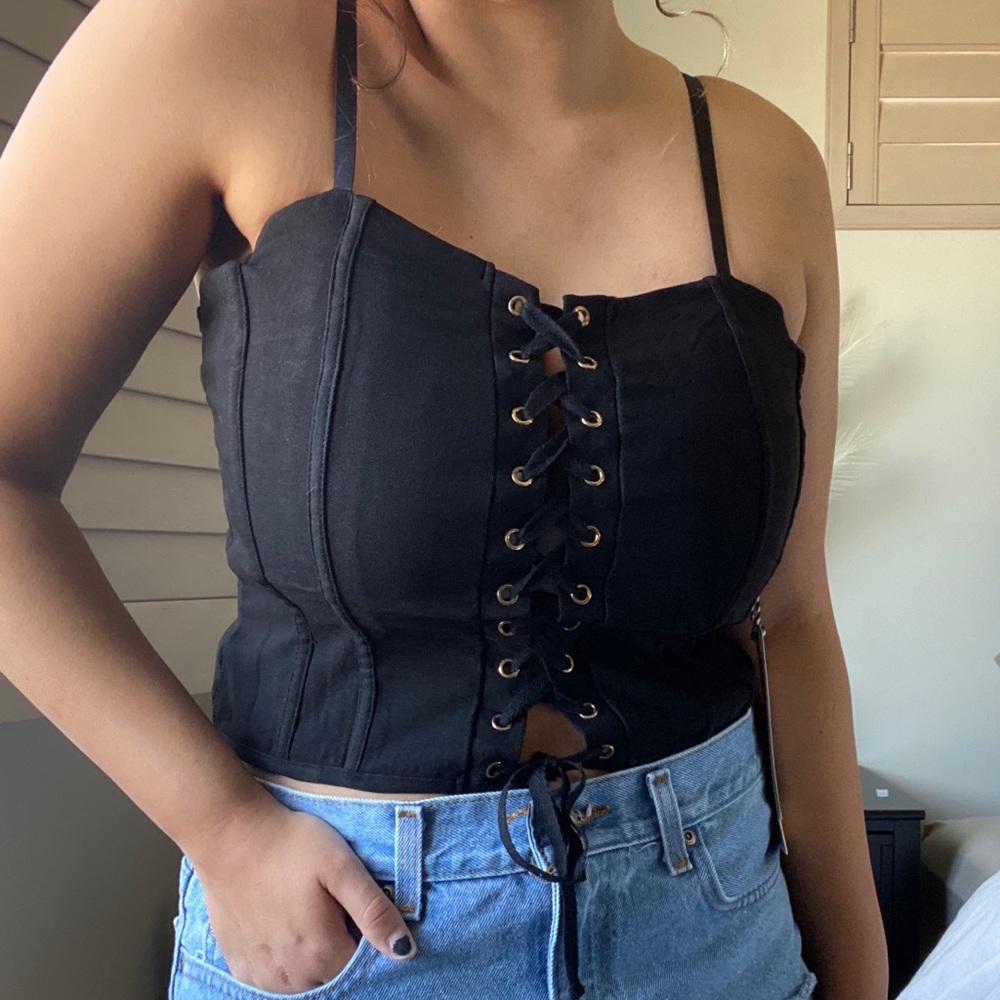 Rocker Chic Black Tank Top